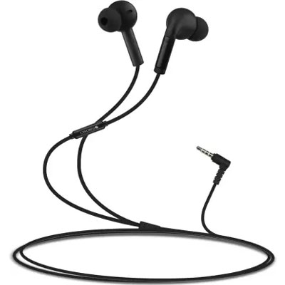ZEBRONICS ZEB-EASE Wired Headset (Black, In the Ear)