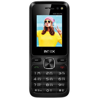 Intex Eco Selfie Black Mobile (Open box)  