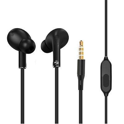 ZEBRONICS Zeb-Tulip Wired Headset (Black, In the Ear) 