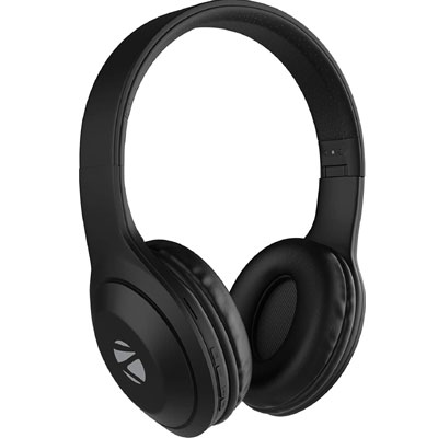 ZEBRONICS ZEB DUKE 101 Wireless Headphone with Mic Bluetooth Headset (Black, On the Ear)  