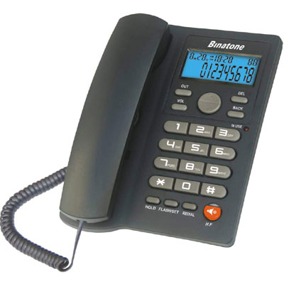 Binatone Spirit 211N Corded Landline Phone with Display (Black)  