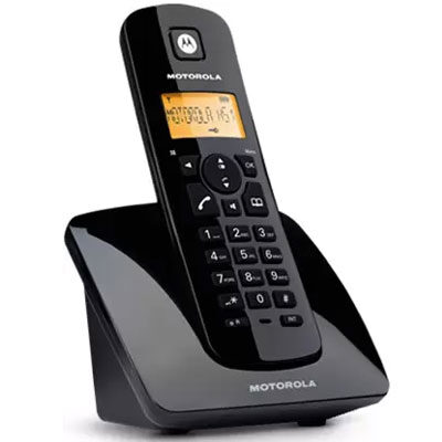 Motorola C401 Cordless Phone with Digital Display Black