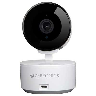 Zebronics Zeb-Smart CAM 102 Smart WiFi PTZ Indoor Camera with Motion Detection