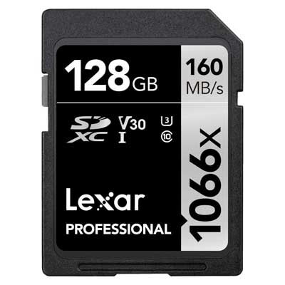 Lexar Professional 1066x 128GB SDXC UHS-I Card