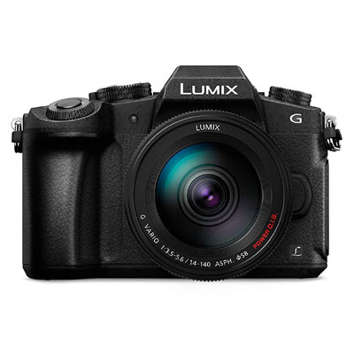 Panasonic DMC-G85H Lumix G Vario 14-140mm/F3.5-5.6 ASPH Lens, Mirrorless Camera with case  