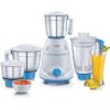 appliance comes with three stainless steel grinding jars to help you grind ingredients finely