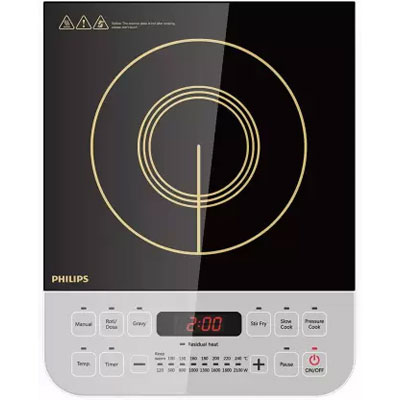 PHILIPS HD4928 Induction Cooktop (Black, Push Button)