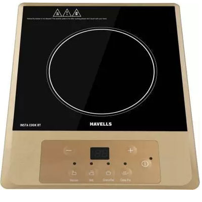 HAVELLS Insta Cook RT 1400W Induction Cooktop (Gold, Push Button)